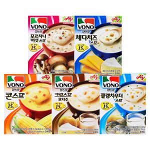 스프 3P x 5종세트 (콘스프+버섯+체다+크림+클램차우더)