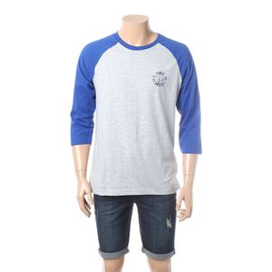 [롯데백화점][뱅뱅]남녀공용 7부 배색 면 티셔츠 NTL294