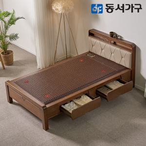편백나무 인볼브 가죽 수납형 세라믹 온돌침대 S 싱글 DF645672