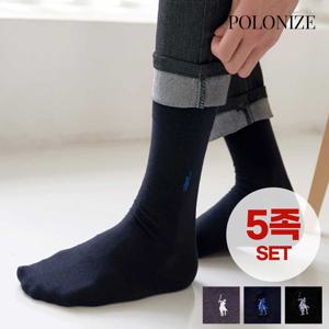 [폴로나이즈] 코지 비즈니스 맨삭스 남성 양말 5족 세트
