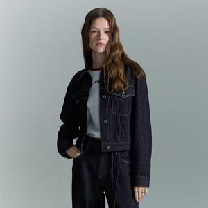 슬림핏 데님 자켓 [INDIGO]