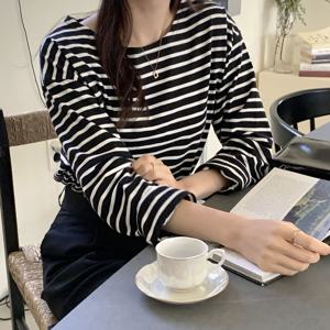 [엘브랜드] 로맨틱 스트라이프 티셔츠