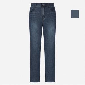 공용 인밴드 뒷절개 슬림일자 데님팬츠 (NQI678)