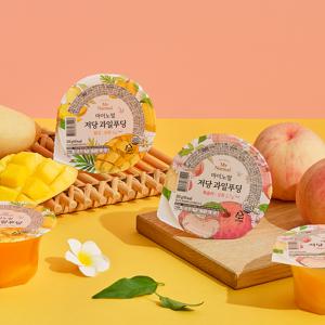 마이노멀 저당 과일푸딩 (망고/복숭아) 200g X 6개입