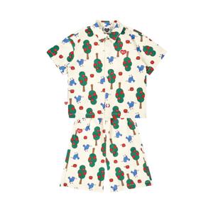 [롯데백화점]애플트리 패턴 반팔셔츠 7부바지 상하복 BK5EST12CM