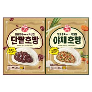 발효증숙 단팥호빵 360g + 야채호빵 360g 외 선택