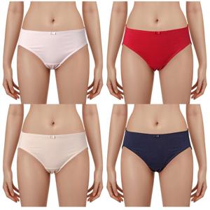 비비안 기본 면모달 데일리 여성 삼각 팬티 4종세트 PT7256