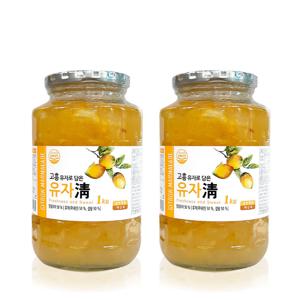 전남 고흥 유자청 유자차 농축액 엑기스 청 베이스 1kg 2개