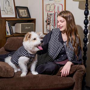 퍼리스 양면 경량 패딩 베스트[반려인+반려동물 커플](3size)