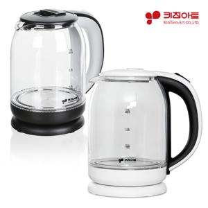 키친아트 내열강화유리 1.8L 무선 전기포트