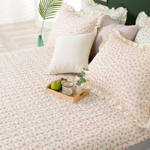 에스데코 순수 60수 아사순면 꽃무늬 미끄럼방지 패드SS 2컬러