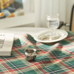 미드센츄리 그린체크 식탁보_4인