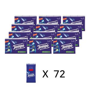 템포 4겹 휴대용 행키티슈 6개입 12팩 (총72개)