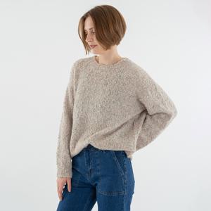 [최초가 129,000원]  라운드넥 뽀글이 울 니트스웨터