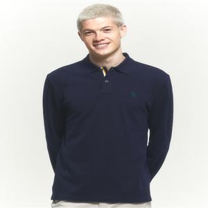 남성 [[24FW]] HZTS4D431N2 [아이코닉] 네이비 긴팔 피케 카라 티셔츠