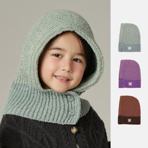 투톤 울 부클 바라클라바 키즈 페르나 (3 colors)