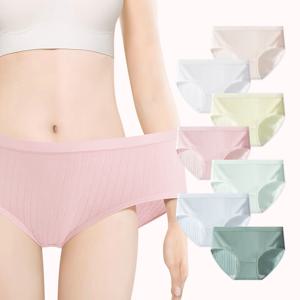[7종세트] 신축성 좋은 모달 에어코튼 여성 면팬티 7종세트 숨쉬는 컴포트 언더웨어