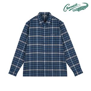 양기모 타탄체크 캐주얼 셔츠 CDAA9WS4404