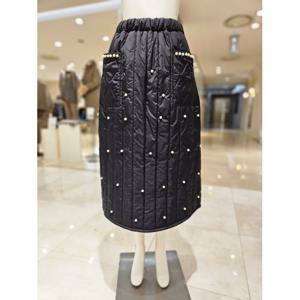 [롯데백화점][르니앤맥코이(여성)]진주장식 패딩 밴딩 스커트 MM12SK301HJY