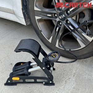 카템 차량용 타이어 풋 에어펌프 공기주입기 자전거 공기압