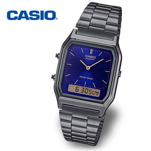 빈티지 스퀘어 AQ-230GG-2A 레트로 공용 메탈 손목시계