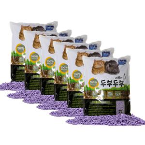 테비 두부두부 고양이두부모래 라벤다(일반입자) 7L x 6개