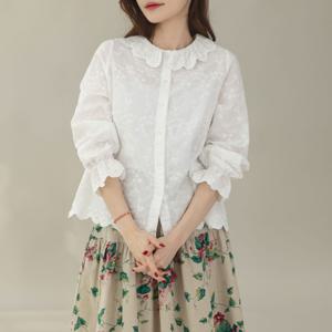 로데 셔링 블라우스 /마담 미시 중년 여성 빅사이즈 40대 50대