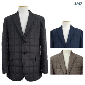 SMJ2080 남자 자수 패딩 콤비 자켓 일반핏 중년 남성 패딩 자켓 정장 자켓 가을 겨울