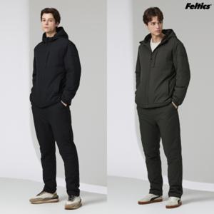 남성 패딩 보아퍼 기모 셋업 2종