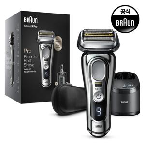 [BRAUN]  전기면도기 시리즈9 PRO 9466cc 크롬 + 세정액 2입
