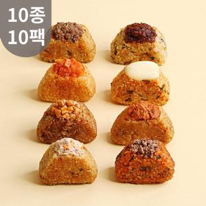 다신샵 오늘은현미주먹밥 10종 10팩 / 저당 식단주먹밥