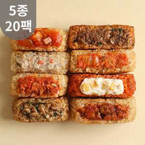 다신샵 오늘은점보현미주먹밥 150g 5종 20팩 / 빅사이즈