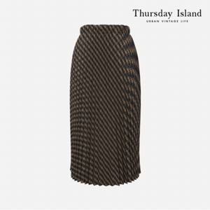 [정상가-219000원][Thursday Island] 아코디언 주름 스커트(T228MSK231W)
