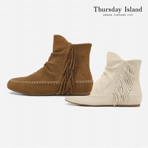 [정상가-329000원][Thursday Island] 에스닉 무드 셔링 부츠(T228MSE231W)