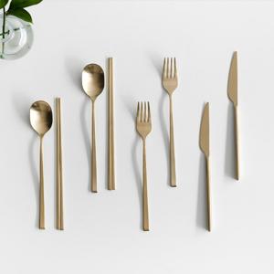 히어 2인 수저, 커트러리 세트 2종 택1 Champagne Gold