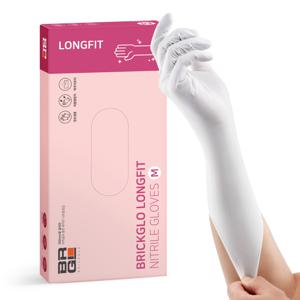 브릭글로 롱핏 손목긴 요리주방용 니트릴장갑 50매