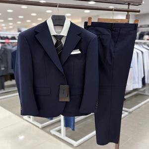 남성 기본핏 가을겨울 네이비 면접 예복 남색 정장 양복 세트 혼주 턱시도 수트 장례식 상가집 정장