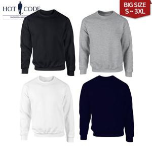 [하프클럽/핫코드]남자 오버핏 무지 기모 맨투맨 옷 티 4컬러 12000