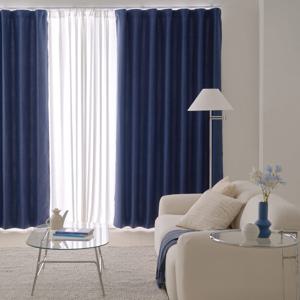 ON 메모리 암막커튼 네이비 140x235 2개세트 높이조절