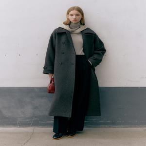 [모우트] BIG COLLAR MAXY COAT_ASH GRAY [MO23WCT004B]