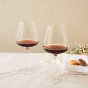 크리스마스 울트라씬 크리스탈 레드 와인잔 2P 올클리어 670ml