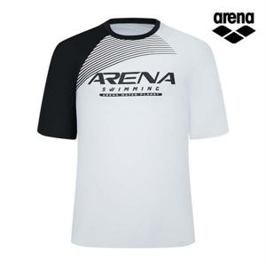 남성 임팩트 레저 숏슬리브 래쉬가드 A4BM1RR01WHT