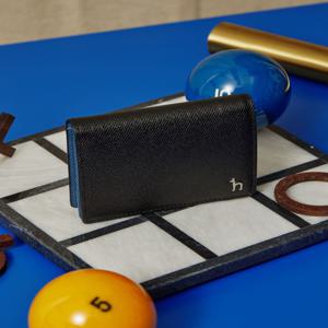 헤지스 액세서리 남성 [[24FW]] WUHO4F938BK [스테디셀러]블랙 단색 소가죽 명함지갑