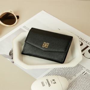 액세서리 여성 [[24FW]] WCWA4F386BK [스테디셀러] 블랙 DD로고 소가죽 반지갑