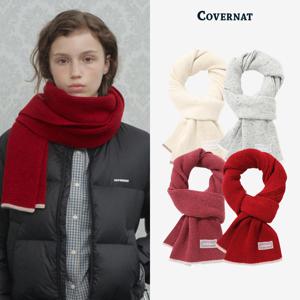 [택가: 59,000원] 우먼 클로버하트 멜란지 팁 램스울 머플러 (4Color) CO2504TC75