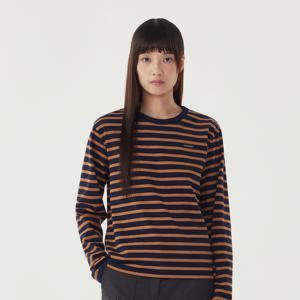 [택가: 69,000원] 우먼 스트라이프 롱슬리브 Dark Navy CO2503LT74