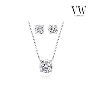 VW베라왕 1캐럿 목걸이, 5부 귀걸이 세트