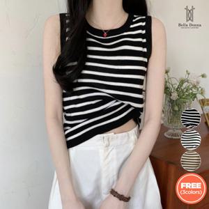 벨라도나 여름 여성 스프라이트 나시티셔츠 단가라나시티 심플니트나시 이너티