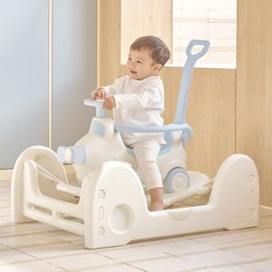 비행기 무소음 스프링카 유아 붕붕차 흔들말 4in1