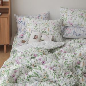 플라워데이 간절기 아사 부드러운 순면 차렵 이불 침구세트 SS/Q
